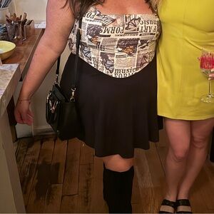 POPFLEX Crisscross Hourglass® Twirl Skort - Black